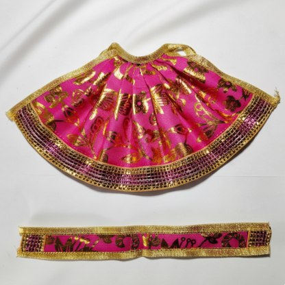 Elegant Vishnu Lakshmi Vastra – Decorative Golden Border Ensemble