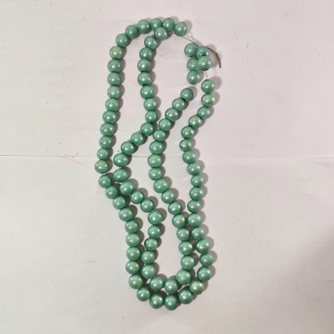 Mint Green Bead Necklace – Elegant Handmade Jewelry
