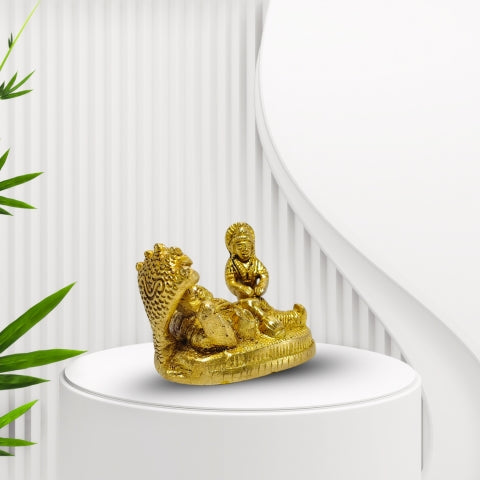 Mahalakshmi Narayan Brass Idol – Blessings of Wealth & Harmony