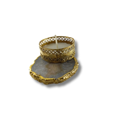 Agate Gold Opulence T-Light