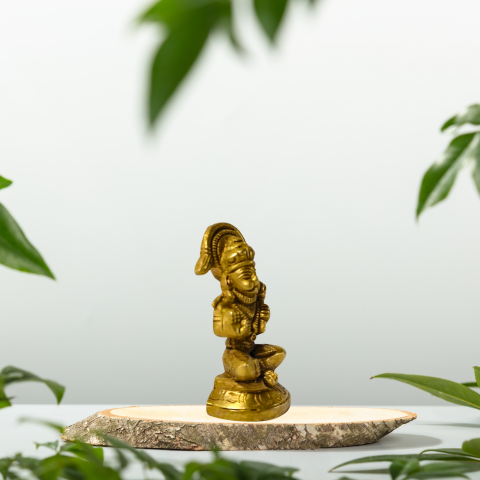 Pawanputra Hanuman Brass Idol – Guardian of Faith & Bravery