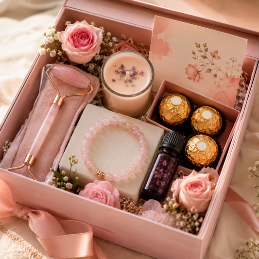 Premium Rose Quartz Beauty & Wellness Gift Hamper