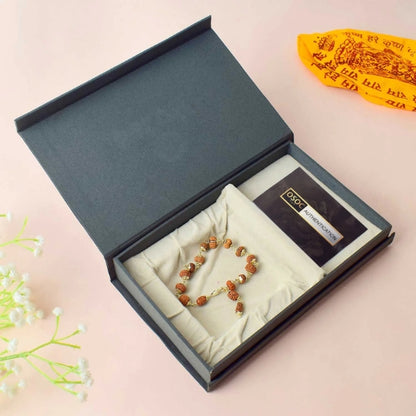 1 to 14 Face Rudraksha Bracelet with Silver Capping