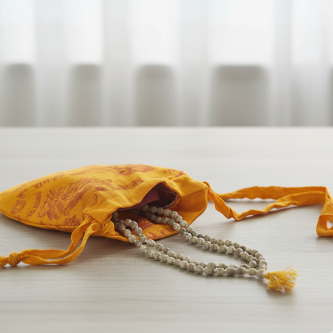 Pure Shyama Tulsi Kanthi Mala For Mantra for Devotion & Protection
