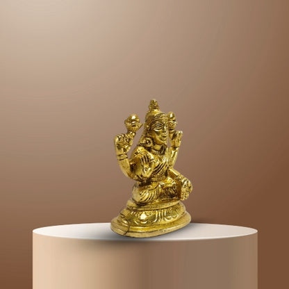 Shubh Lakshmi Brass Idol – Goddess of Wealth & Prosperity