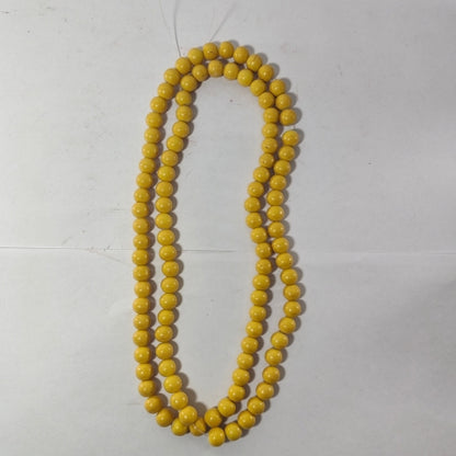 Golden Yellow Bead Necklace – Elegant Handmade Jewelry
