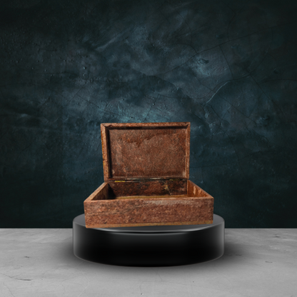 Royal Handcrafted Floral Stone Box