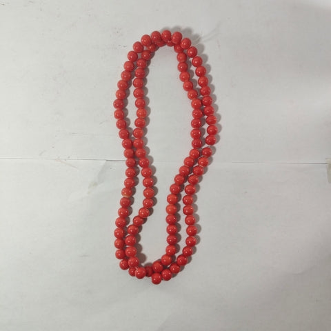 Royal Coral Crystal Mala – Vitality & Grace