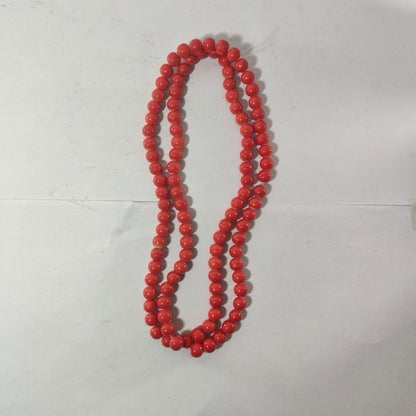 Royal Coral Crystal Mala – Vitality & Grace