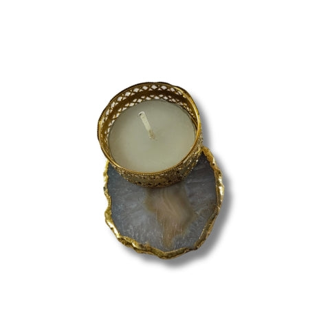 Agate Gold Opulence T-Light