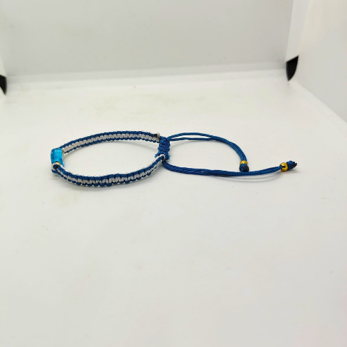 Blue Cube Evil Eye Bracelet
