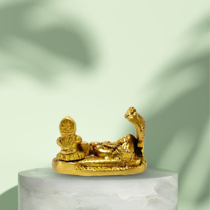 Shree Vishnu Lakshmi Brass Idol – Divine Prosperity & Protection