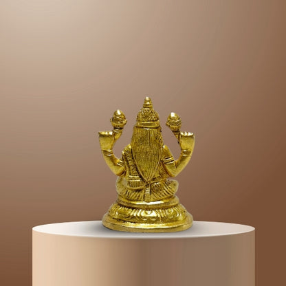 Shubh Lakshmi Brass Idol – Goddess of Wealth & Prosperity