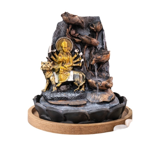 Divine Durga Statue Water Fountain for Home Decor