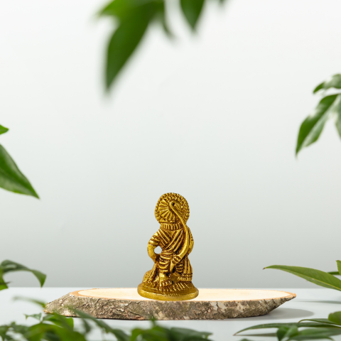 Divine Veer Bajrangbali Brass Idol – Embodiment of Courage & Protection