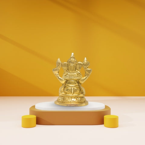 Divine Siddhivinayak Brass Ganesh Idol – Blessings of Wisdom & Prosperity