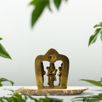 Shree Ram Sita Laxman Divine Brass Statue