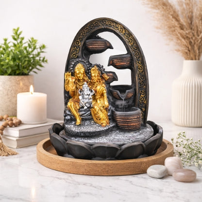 Shiv Parvati Water Fountain for Home Decor