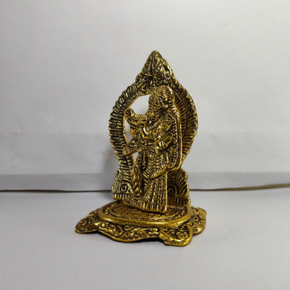 Shree Radha Krishna Premium Gold Idol for Puja