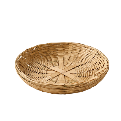 Natural Bamboo Pooja Plate