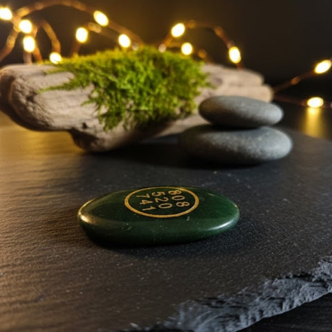 Sacred Green Jade Energy Coin