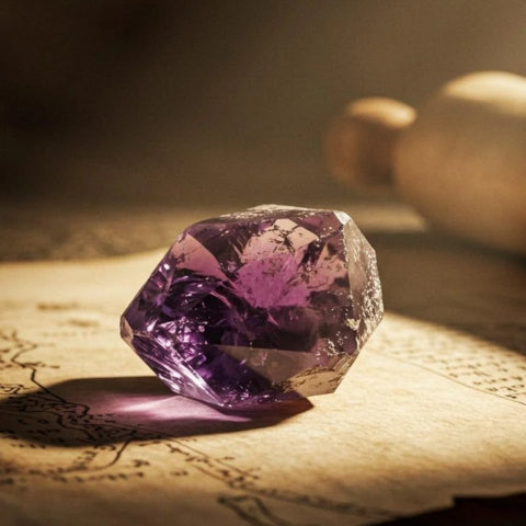 Natural Amethyst Crystal – Raw Purple Quartz Stone for Healing, Calm & Clarity