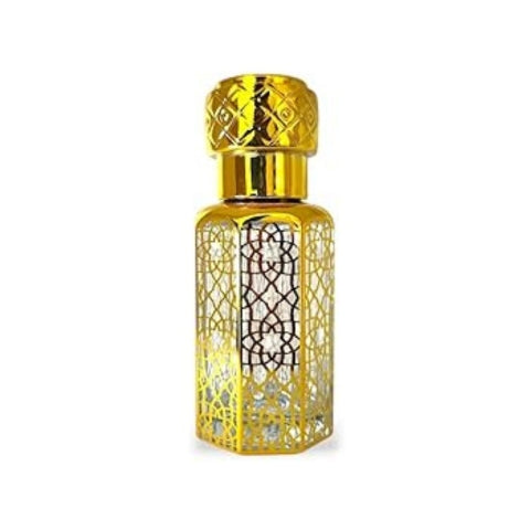 Bahaar Designer Gold Perfume/Ittar Bottle – Mesh Pattern