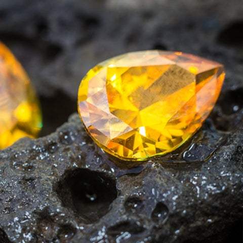 Yellow Topaz Gemstone – Faceted Crystal for Success, Confidence & Positive Energy