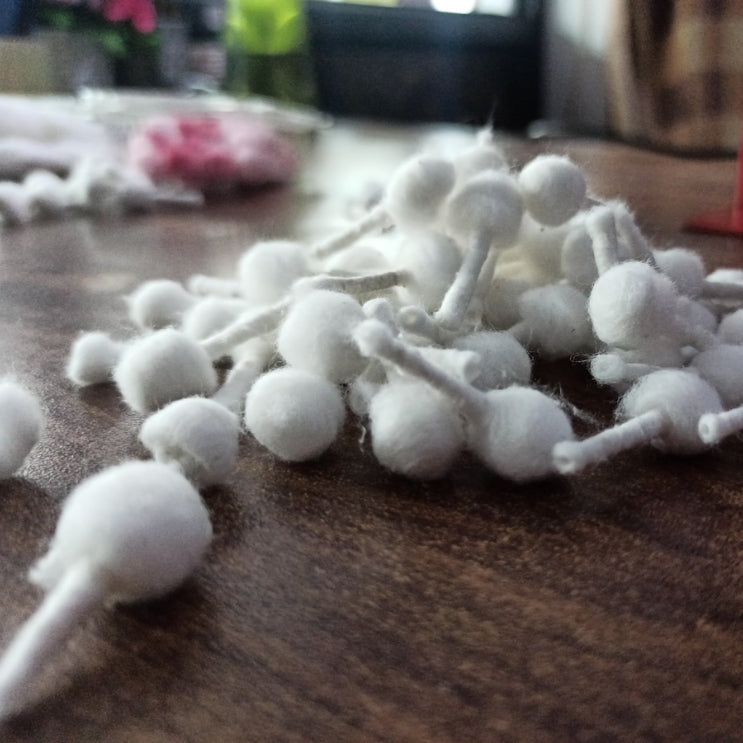 Cotton Wicks ( Batti ) - 200 Pcs