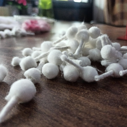 Cotton Wicks ( Batti ) - 200 Pcs