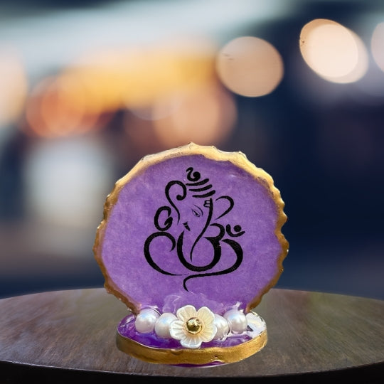 Divine Ganesha Agate Stone Stand