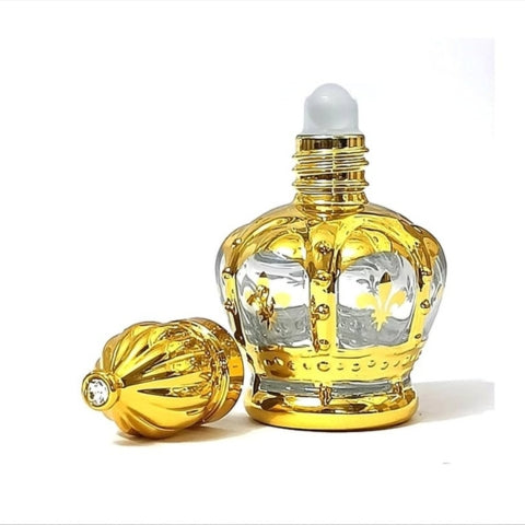 Divine Golden Crown Attar Flask – Sacred Rituals.