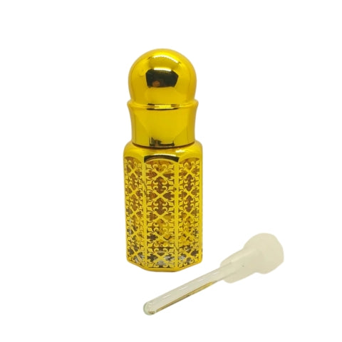 Divine Kashmiri Essence Bottle – Ornate Gold.
