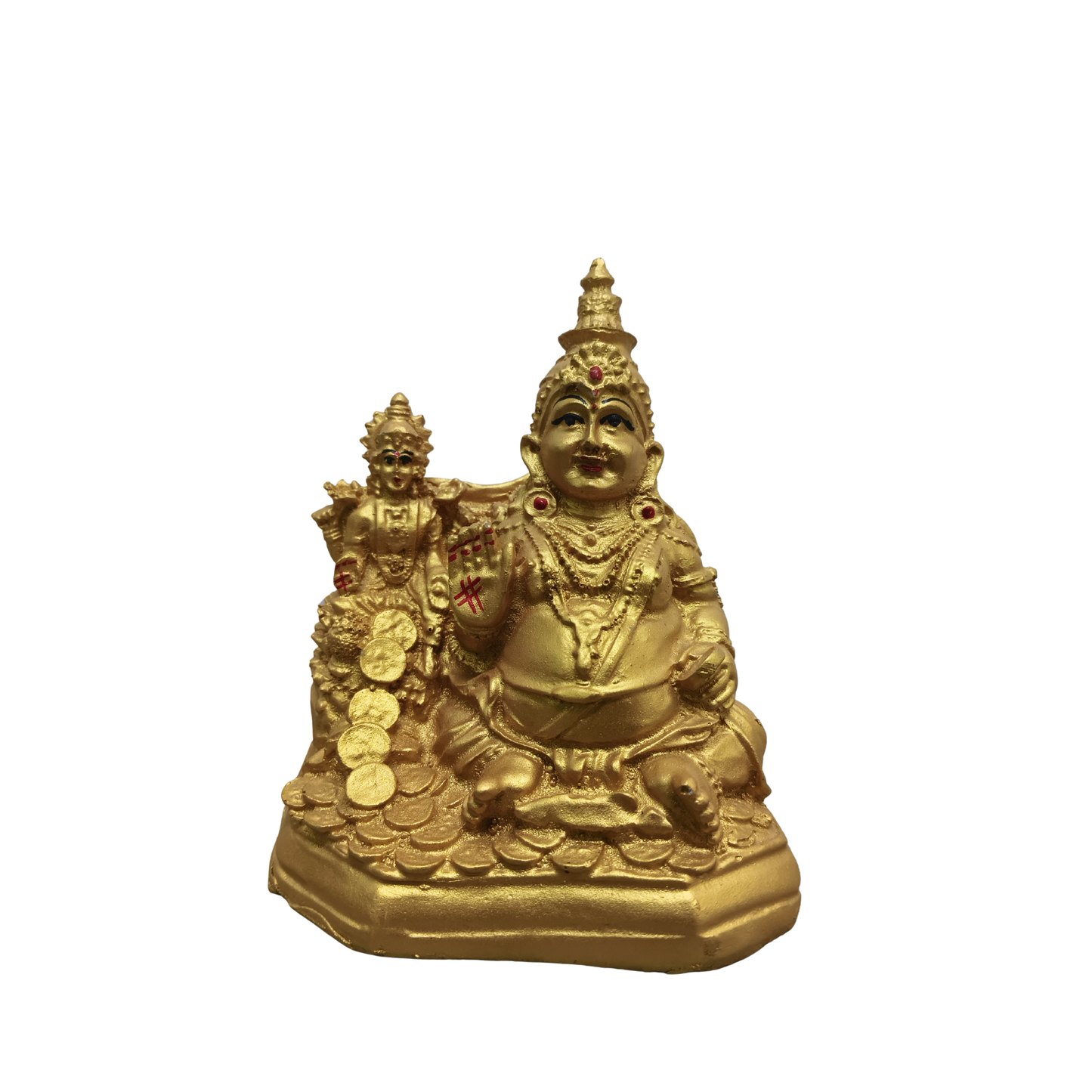 Polyresin Lord Kuber Idol for Home & Office | Wealth & Prosperity God Statue