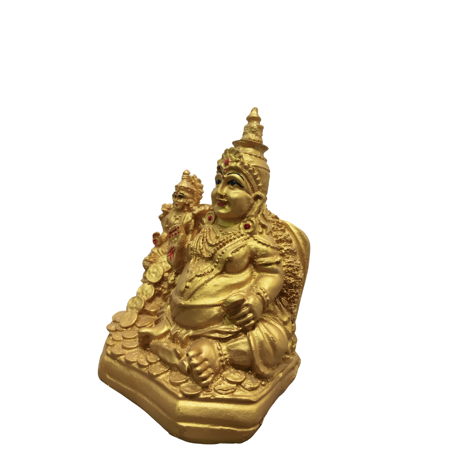 Polyresin Lord Kuber Idol for Home & Office | Wealth & Prosperity God Statue