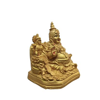 Polyresin Lord Kuber Idol for Home & Office | Wealth & Prosperity God Statue