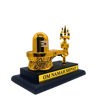 Om Namah Shivay Shivling with Trishul Decorative Showpiece