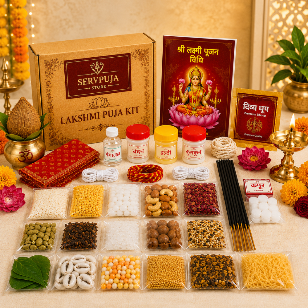Sacred Rudrabhishek Puja Samagri Kit for Lord Shiva Worship & Abhishek Rituals