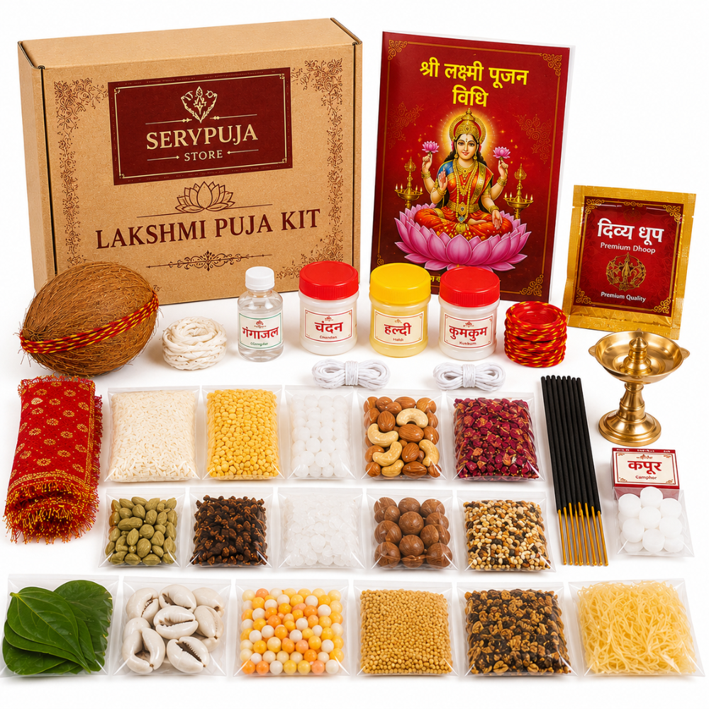 Sacred Rudrabhishek Puja Samagri Kit for Lord Shiva Worship & Abhishek Rituals