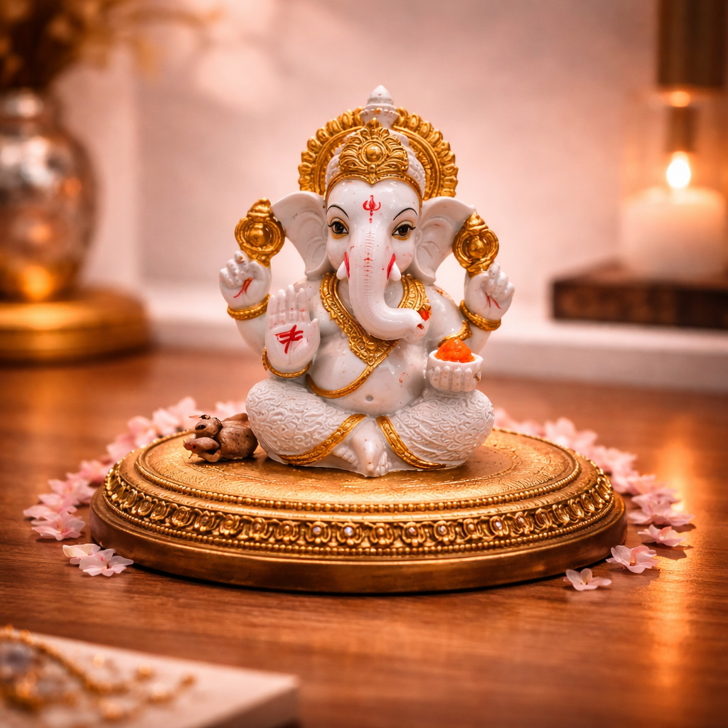 Shree Ganesh Ji Blessing Murti for Home & Mandir