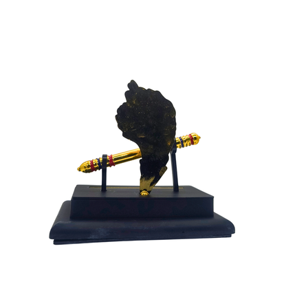 Shri Krishna Bansuri with Mor Pankh Decorative Showpiece for Home Decor