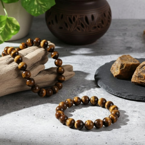 Tiger Eye Bracelet – Courage, Confidence & Protection Crystal Jewelry
