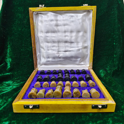 Premium Marble Chess Board with Wooden Storage Box – Classic Strategy Game Set