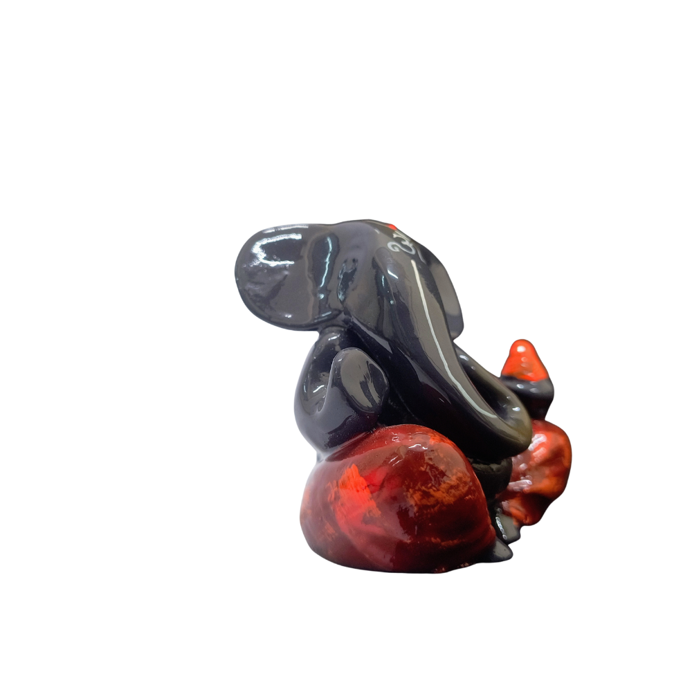 Modern Black Ganesha Idol with Modak – Luxury Vastu & Home Decor Showpiece