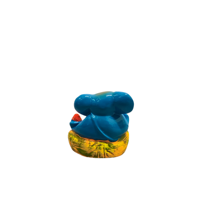 Lord Ganesha Polyresin Idol – Blue Ganpati Decorative Showpiece