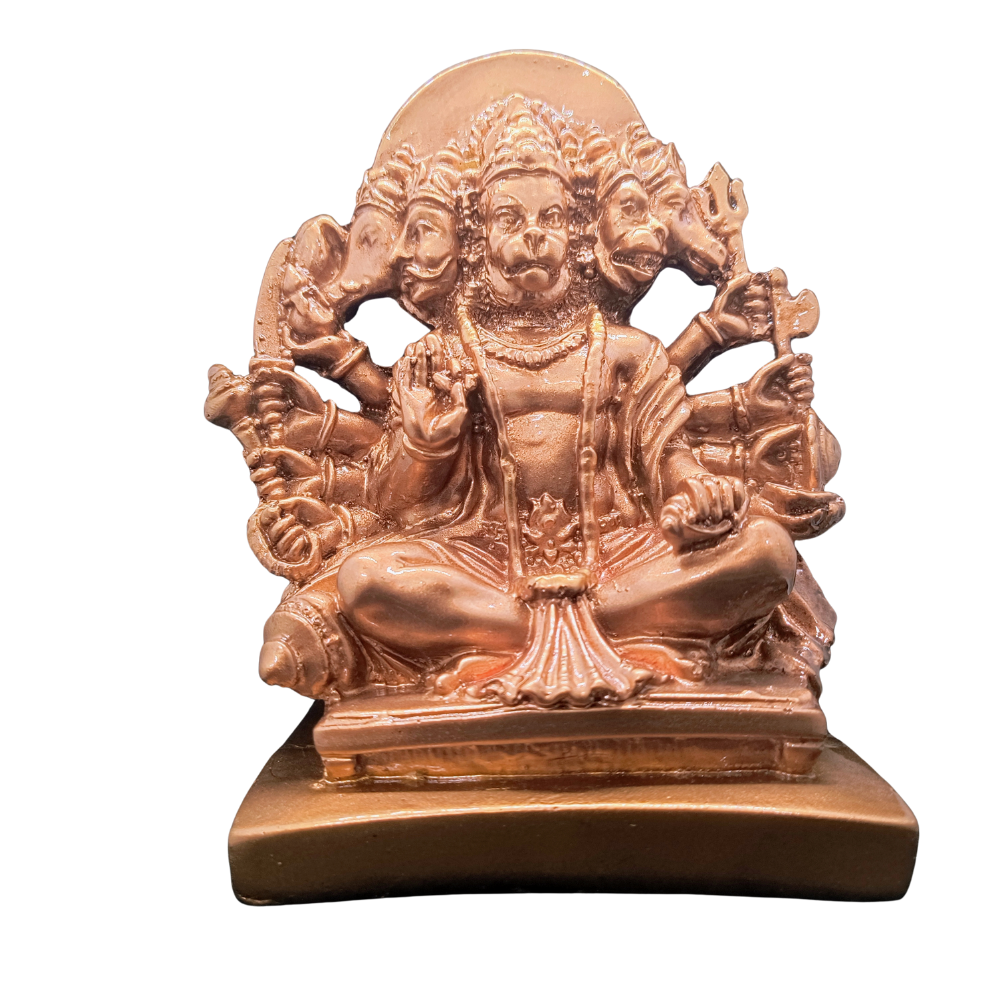 Panchmukhi Hanuman Idol in Copper Finish – Powerful Vastu & Protection Murti