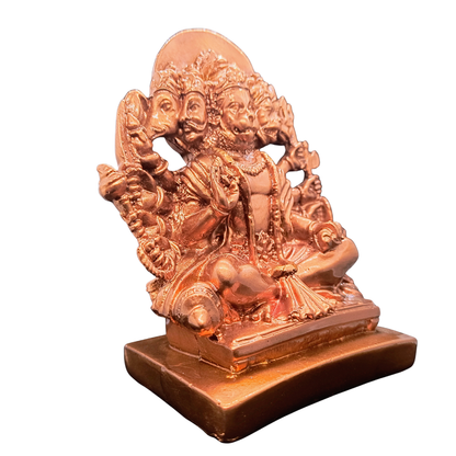 Panchmukhi Hanuman Idol in Copper Finish – Powerful Vastu & Protection Murti