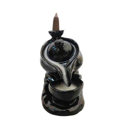 Backflow Incense Burner Cup Fountain | Smoke Waterfall Aromatherapy Decor