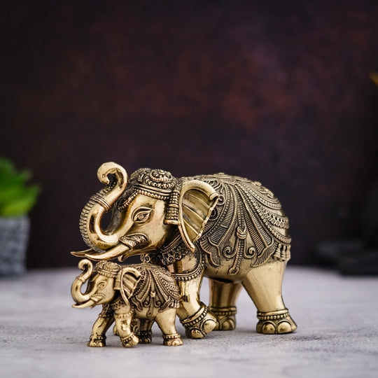Elephant Brass Idol  for Home Decor