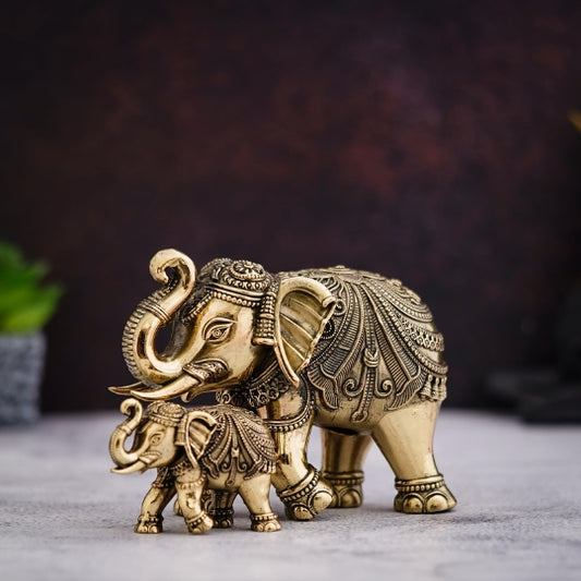 Elephant Brass Idol  for Home Decor